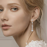 4 Carat Moissanite 925 Sterling Silver Earrings - Trendsi - Flyclothing LLC
