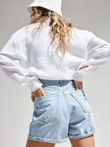 Textured Collared Neck Long Sleeve Shirt - Trendsi - Flyclothing LLC