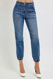 RISEN Full Size High Rise Ankle Jogger Jeans - Trendsi - Flyclothing LLC