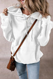 Drawstring Pocketed Long Sleeve Hoodie - Trendsi