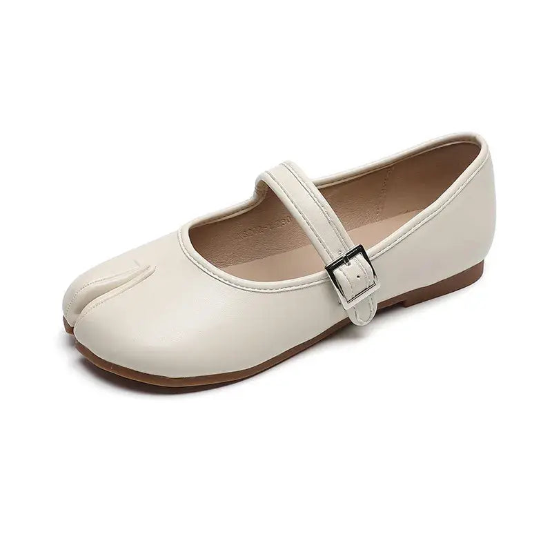 Split-Toe Flat Slip-Ons - Trendsi - Flyclothing LLC