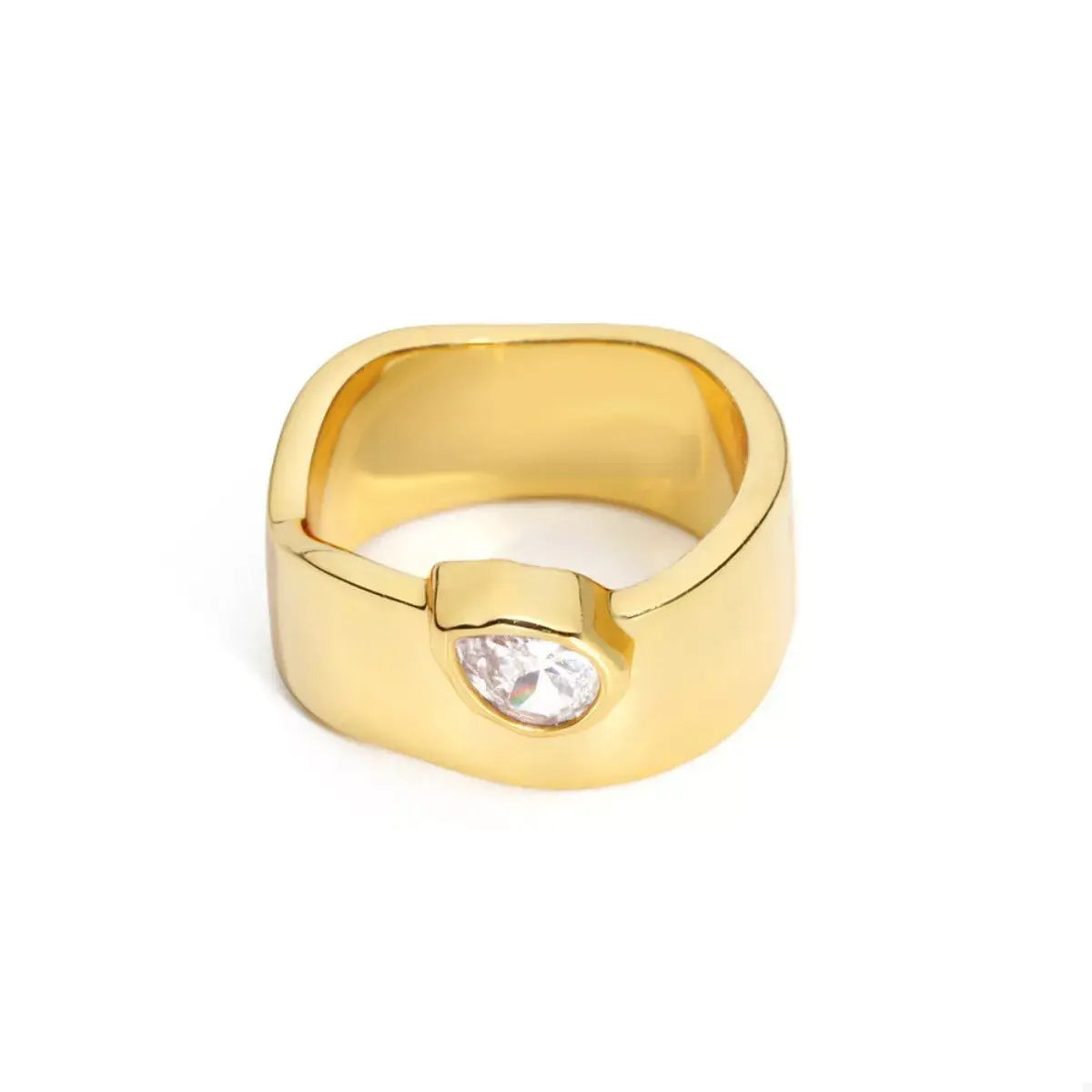 18K Gold-Plated Minimalist Design Ring - Trendsi - Flyclothing LLC