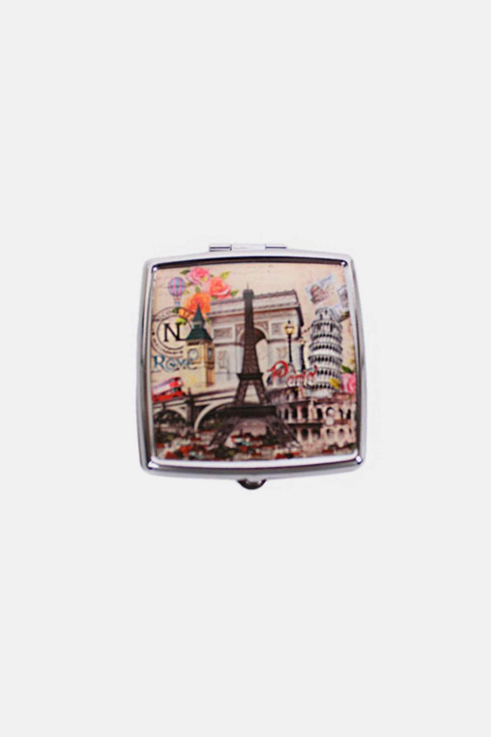 Nicole Lee USA Printed Metallic Square Pill Case - Trendsi - Flyclothing LLC