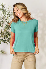 Basic Bae Full Size Round Neck Short Sleeve T-Shirt - ShopBasicbae - Flyclothing LLC