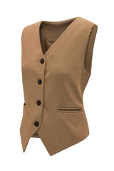 Pocketed Button Up Vest - Trendsi - Flyclothing LLC