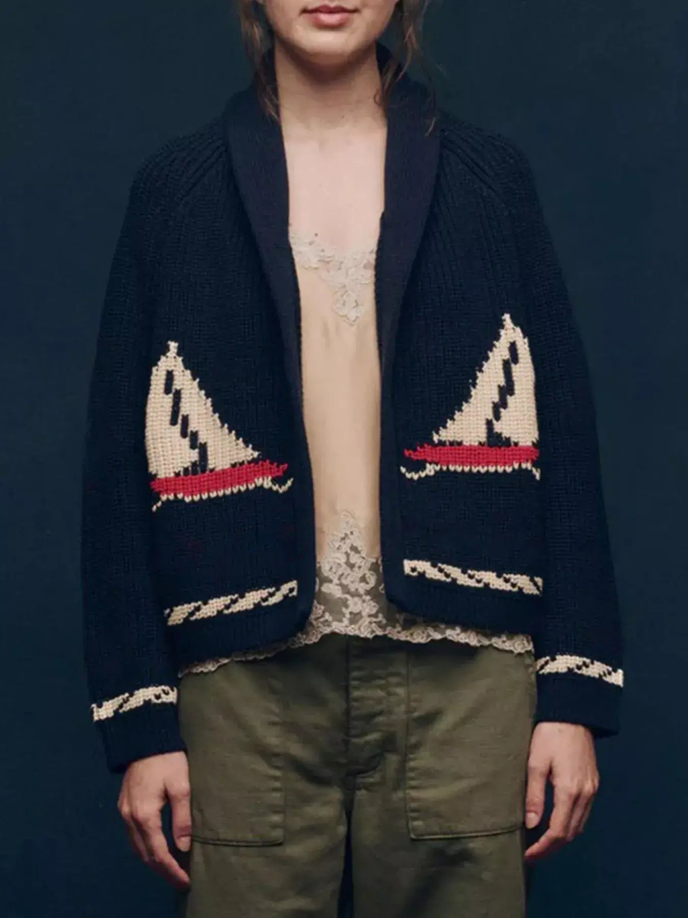 Open Front Long Sleeve Cardigan - Trendsi - Flyclothing LLC