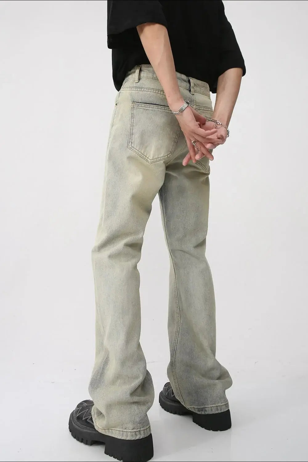 Mid Rise Jeans with Pockets - Trendsi - Flyclothing LLC