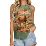 Baha Ranch Desert Longhorn Tank Top