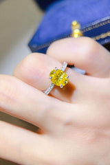 2 Carat Moissanite 925 Sterling Silver Ring - Trendsi - Flyclothing LLC
