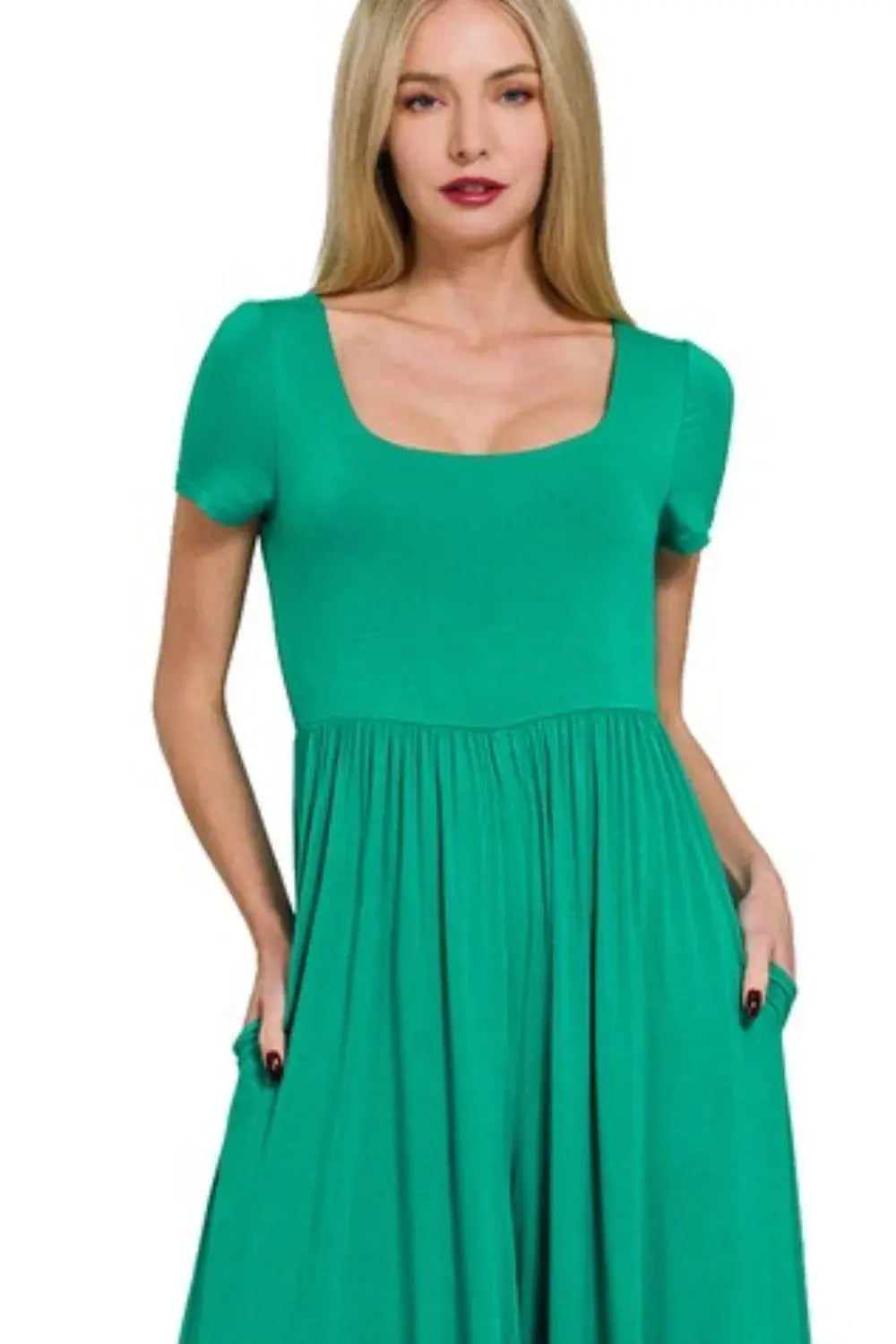 Zenana Double Layered Short Sleeve Jumpsuits - Trendsi - Flyclothing LLC