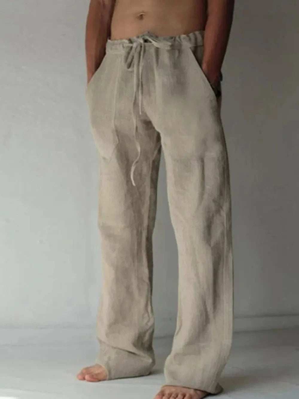Men's Plus Size Drawstring Loose Fit Pants - Trendsi - Flyclothing LLC