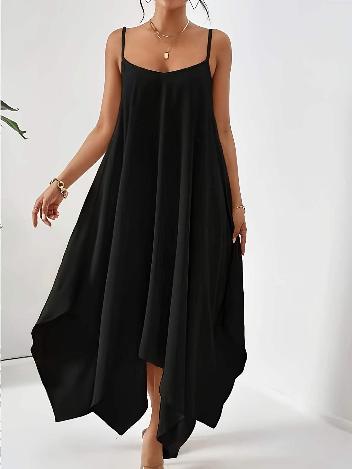 Scoop Neck Midi Cami Dress - Trendsi - Flyclothing LLC