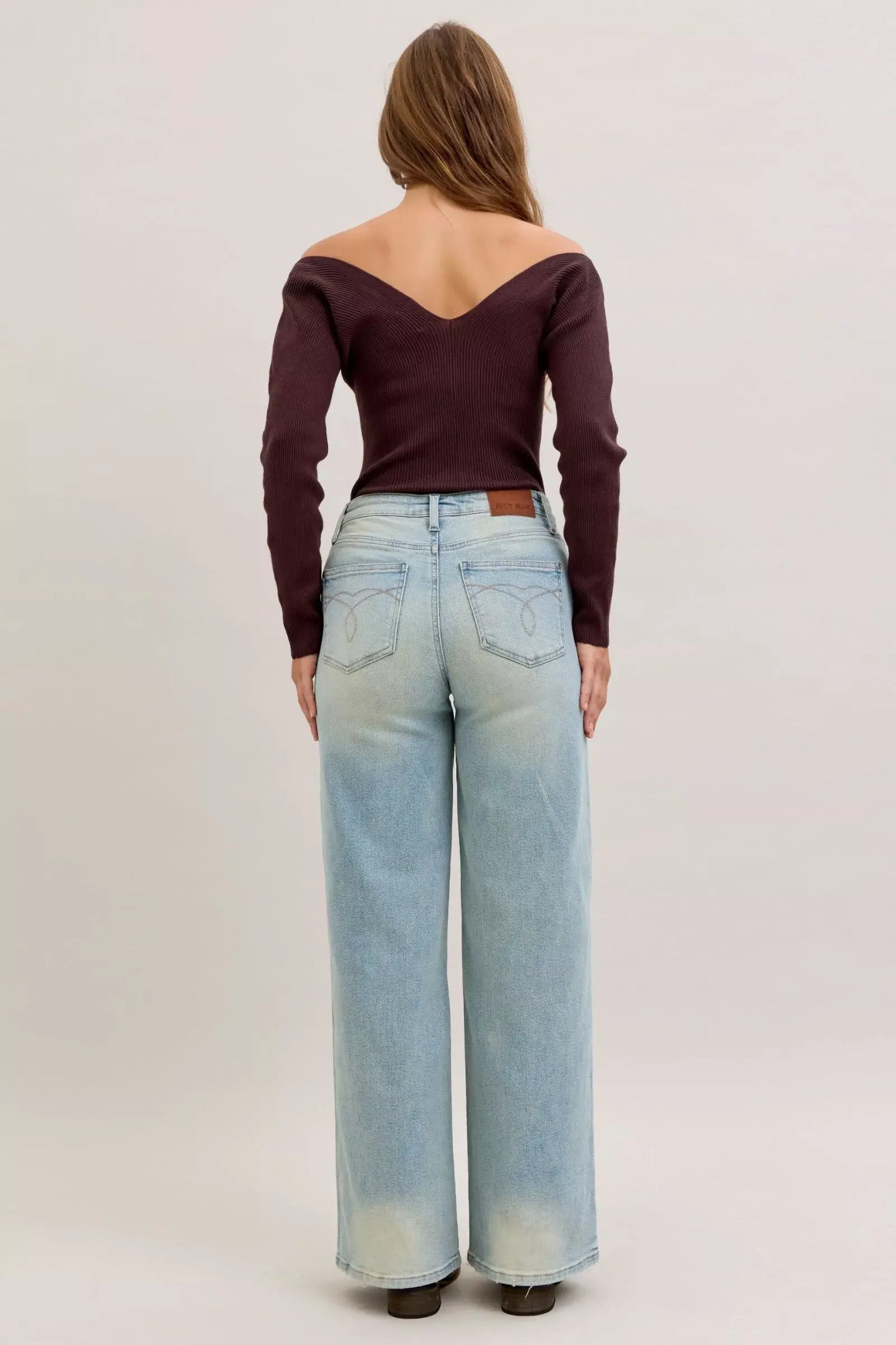 Judy Blue High Waist Column Straight Jeans - Trendsi - Flyclothing LLC