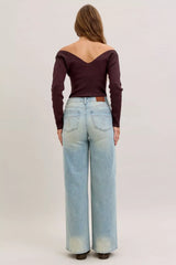 Judy Blue High Waist Column Straight Jeans - Trendsi - Flyclothing LLC