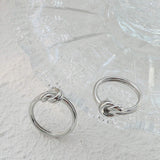 Titanium Steel Knot Ring - Trendsi - Flyclothing LLC