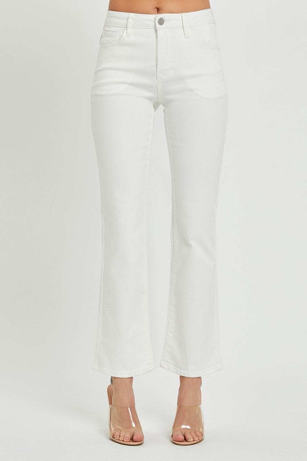RISEN Full Size Mid Rise Bootcut Jeans with Pockets - Trendsi - Flyclothing LLC