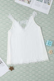Lace Detail V-Neck Tank - Trendsi - Flyclothing LLC