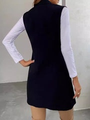 Open Front Longline Vest Coat - Trendsi