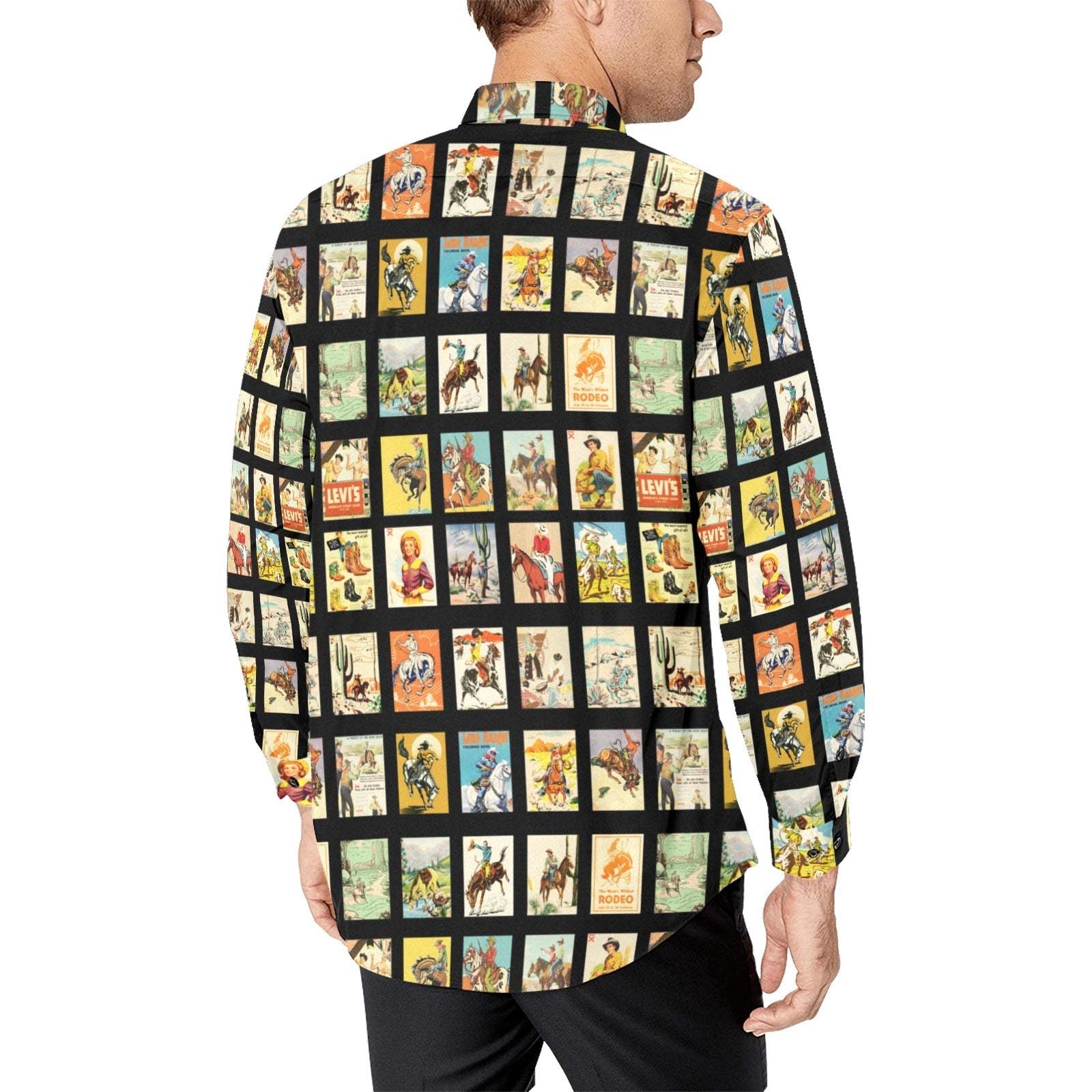 Baha Ranch Vintage Cowboy Collage Unisex Western Arena Shirt - Baha Ranch Western Wear - Flyclothing LLC