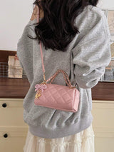 Quilted Chain Crossbody Bag - Trendsi - Flyclothing LLC