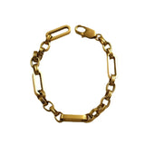 18K Gold-Plated Chunky Gold Chain Link Bracelet - Trendsi - Flyclothing LLC