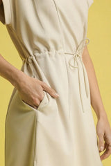 Umgee Side Slit Short Sleeve Midi Tee Dress - Trendsi - Flyclothing LLC