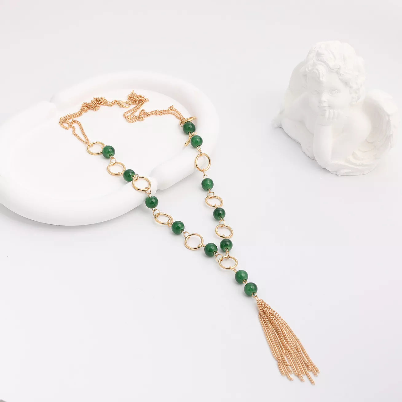 Elegant Tassel Pendant Necklace - Trendsi - Flyclothing LLC