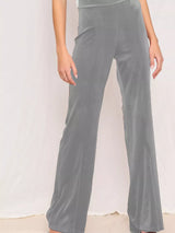 Full Size Velvet Wide Leg Pants Plus Size - Trendsi - Flyclothing LLC