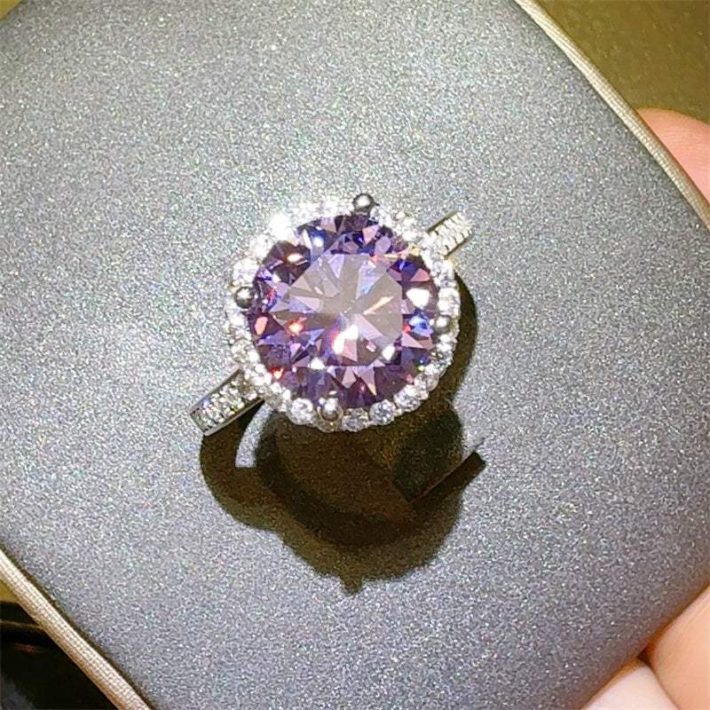3 Carat Moissanite Zircon 925 Sterling Silver Ring - Trendsi - Flyclothing LLC