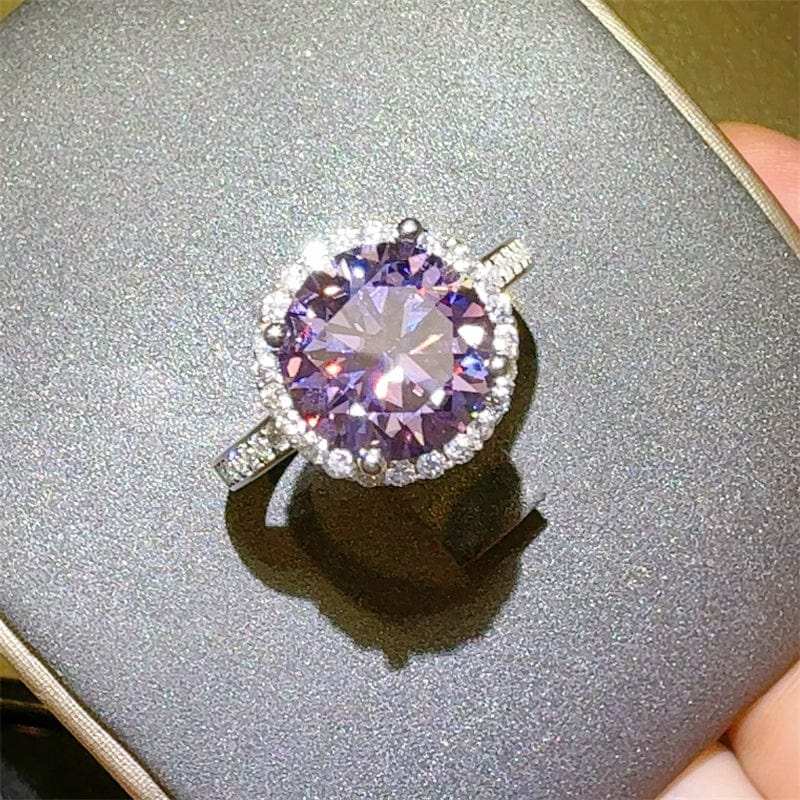 3 Carat Moissanite Zircon 925 Sterling Silver Ring - Trendsi - Flyclothing LLC