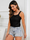 Square Neck Cropped Cami - Trendsi