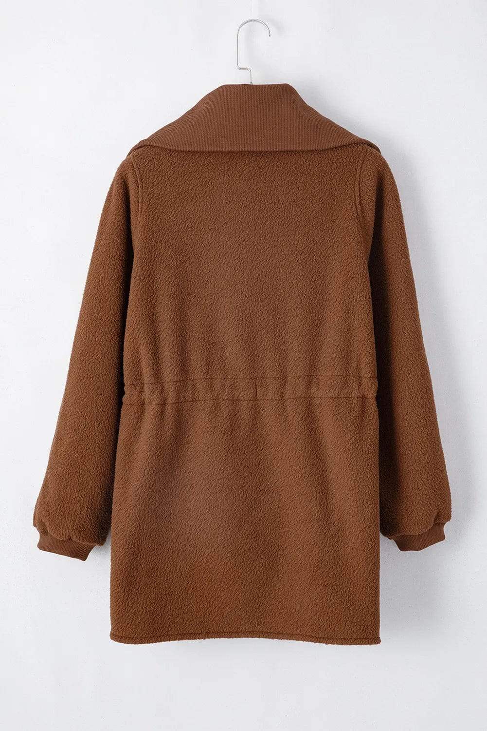 Drawstring Half Zip Long Sleeve Sweatshirt - Trendsi - Flyclothing LLC