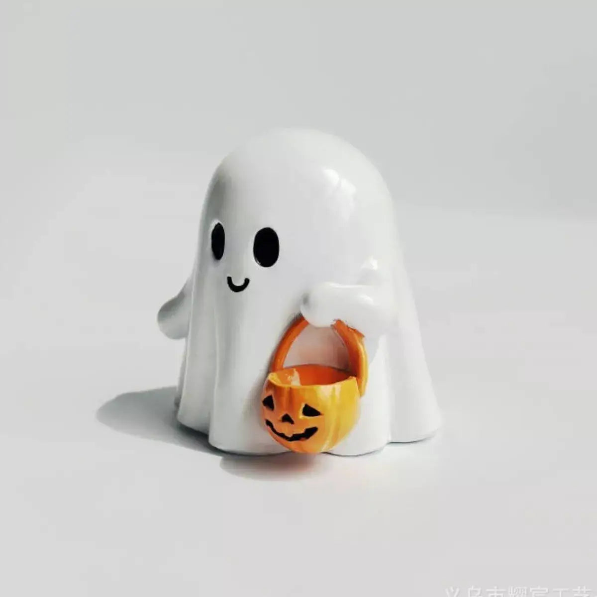 Halloween Ghost Ornament with Pumpkin Basket - Trendsi - Flyclothing LLC