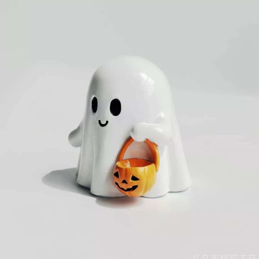 Halloween Ghost Ornament with Pumpkin Basket - Trendsi - Flyclothing LLC