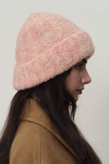 Solid Color Thermal Knit Hat - Trendsi - Flyclothing LLC