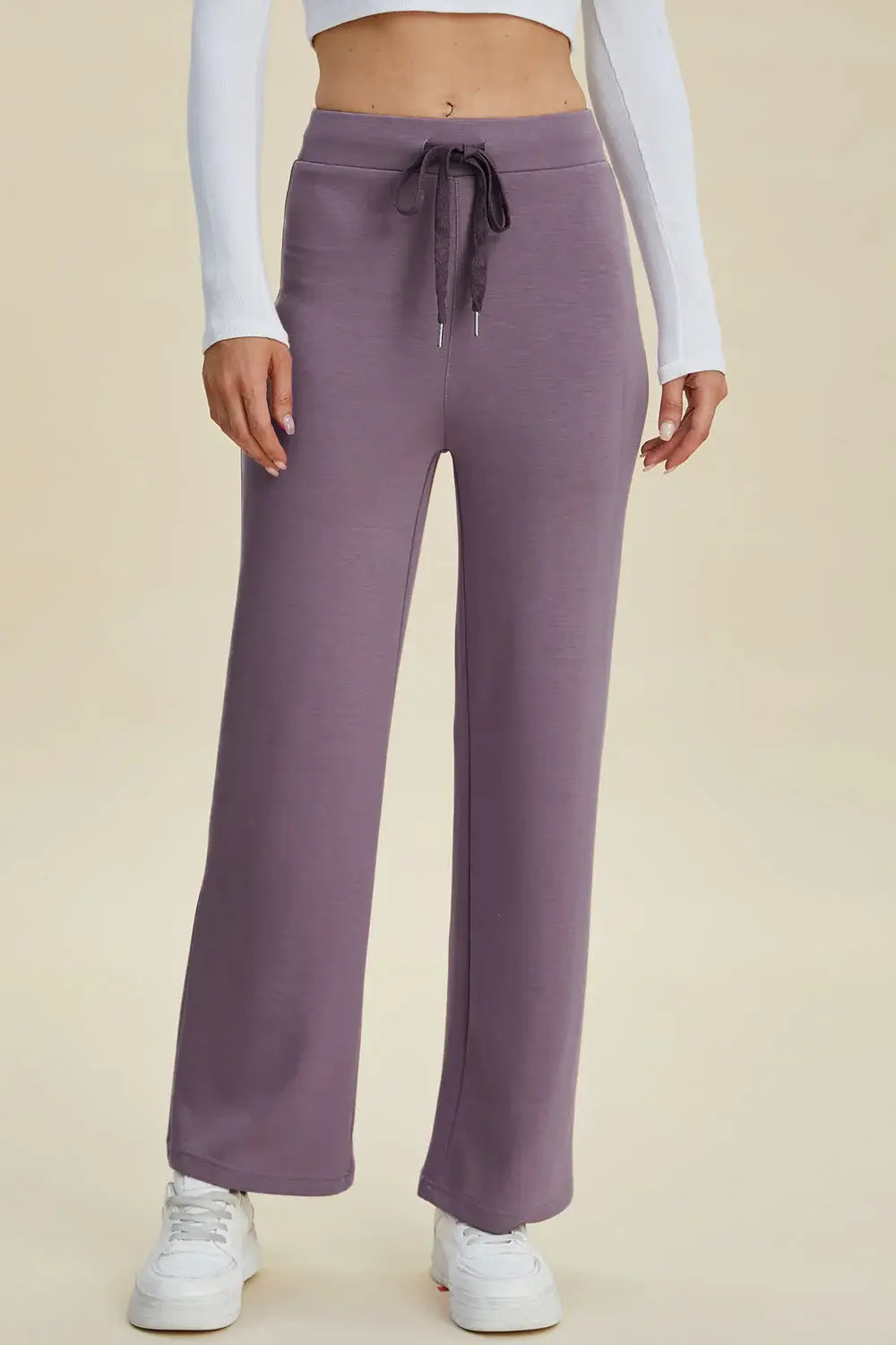 Basic Bae Full Size Air Scuba Drawstring Wide Leg Pants - ShopBasicbae - Flyclothing LLC
