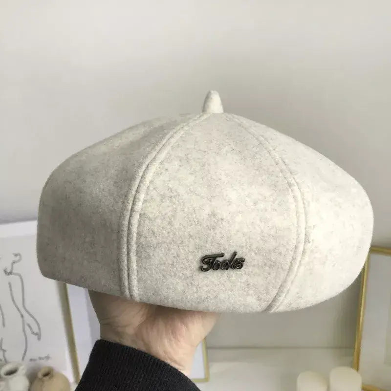 Solid Color Beret Hat - Trendsi - Flyclothing LLC