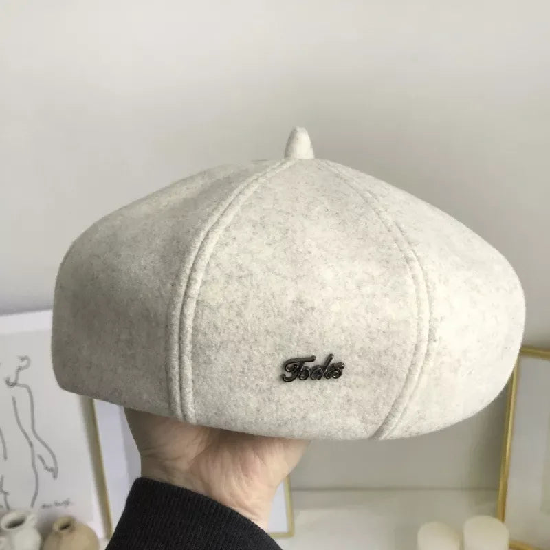 Solid Color Beret Hat - Trendsi - Flyclothing LLC