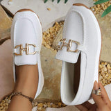 Round Toe Slip-Ons - Trendsi - Flyclothing LLC