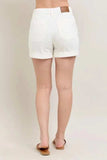 Judy Blue High Waist Cuff Denim Shorts - Trendsi - Flyclothing LLC