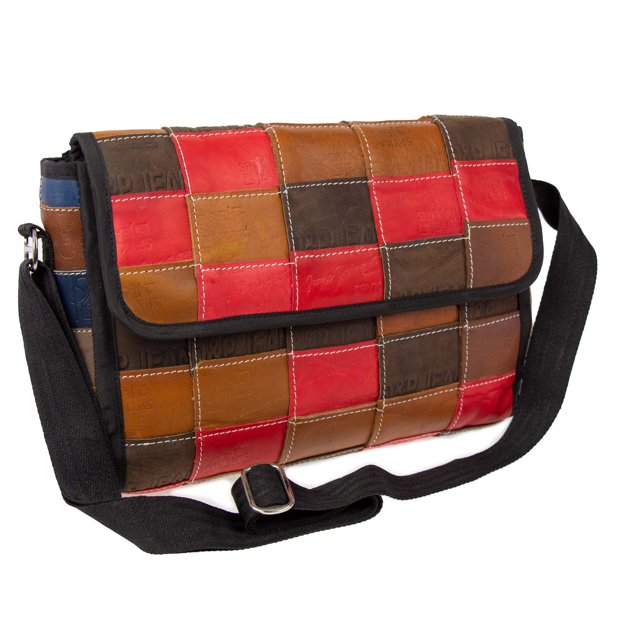 Leather Reclaimed Label Butler Bag - Beaurer Creations - Flyclothing LLC