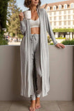 Open Front Long Sleeve Cardigan and Pants Lounge Set - Trendsi - Flyclothing LLC