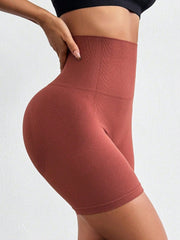 Seamless High Waist Active Shorts - Trendsi