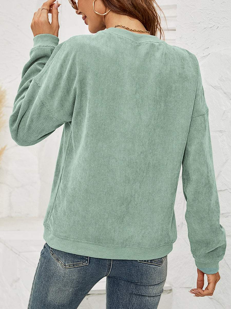Skull Graphic Dropped Shoulder Sweatshirt - Trendsi - Flyclothing LLC