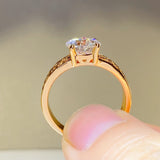 1.5 Carat 925 Sterling Silver Moissanite Ring - Trendsi