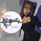 Masquerade Lace Mask Women Black Lace Masks Costume Party Proms Face Mask Halloween Eye Mask - SHOMICOBOUTIQUE - Flyclothing LLC