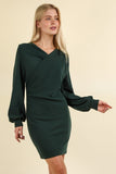 VERY J Ruched Detail Bodycon Mini Dress - Trendsi