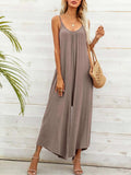 Spaghetti Strap Scoop Neck Jumpsuit - Trendsi - Flyclothing LLC