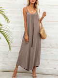 Spaghetti Strap Scoop Neck Jumpsuit - Trendsi - Flyclothing LLC