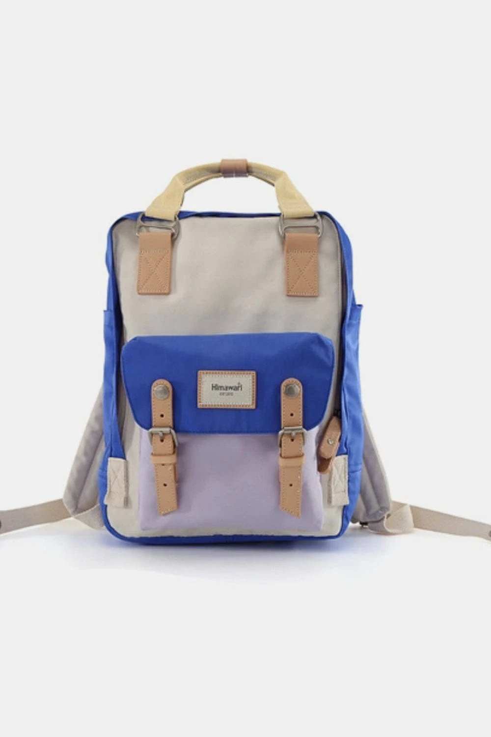 Himawari Contrast Waterproof Nylon Backpack Bag - Trendsi - Flyclothing LLC